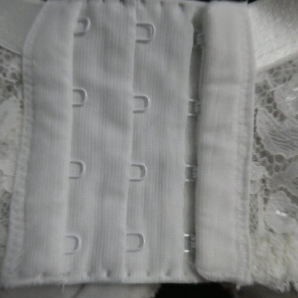 DEESSE LINGERIE | 40 DDD / E | Elegant White Lace Bra | *Padding Not Included - Picture 11 of 16